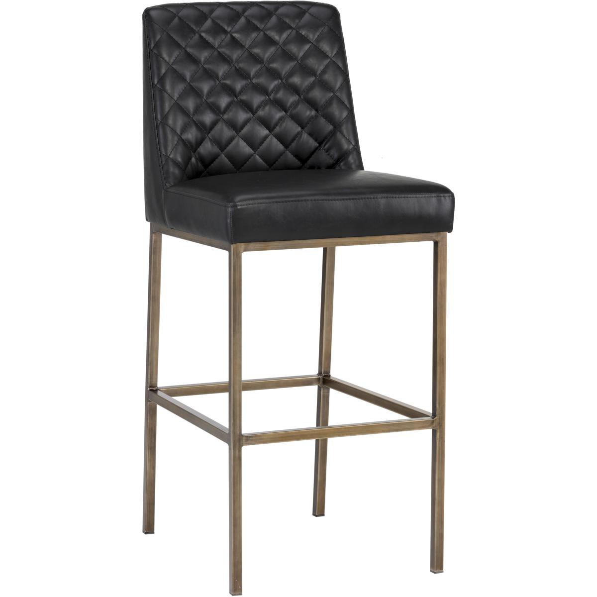 SUNPAN 104902 Leighland 42 inch Coal Black Barstool